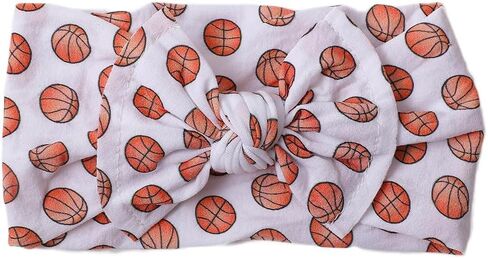 Baby Basketball Headband Turban Baby Basketball Bowknot Baby Basketball Hair Band Bow BTB12 (A2, Free Size) in Saudi Arabia