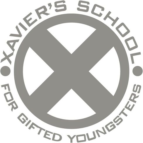 ملصق Yoonek Graphics Xavier's School مستوحى من X-Men (ارتفاع 10 بوصة، أبيض) in Kuwait