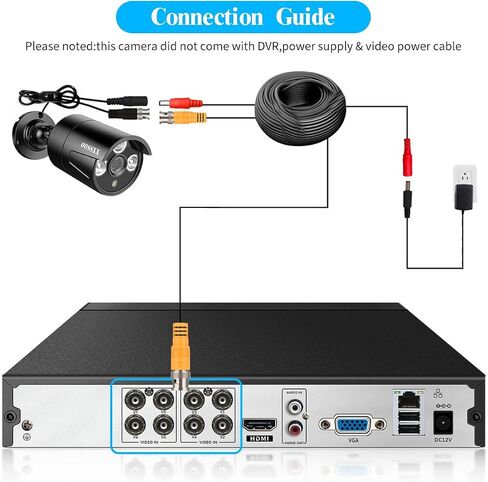 OOSSXX DVR 8-Channel Hybrid Capability 5-in-1 Digital Video Recorder 5.0MP HD Video Surveillance DVR Recorder AHD/Analog/TVI/CVBS/IP Security Camera System,2TB in Saudi Arabia