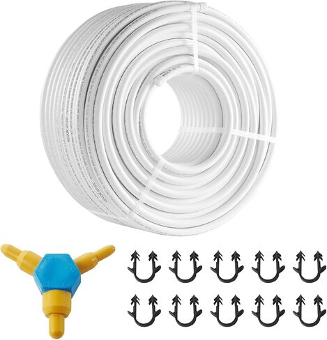 VEVOR PEX-AL-PEX Tube, 82ft, 5/8'' Diameter Aluminum-Plastic Composite Pipe Oxygen Barrier Radiant Floor PEX Pipe, 0.08'' Thickness Radiant Heat Floor Plumbing 25M Inner Aluminum Layer PEX Tubing Pipe in Saudi Arabia