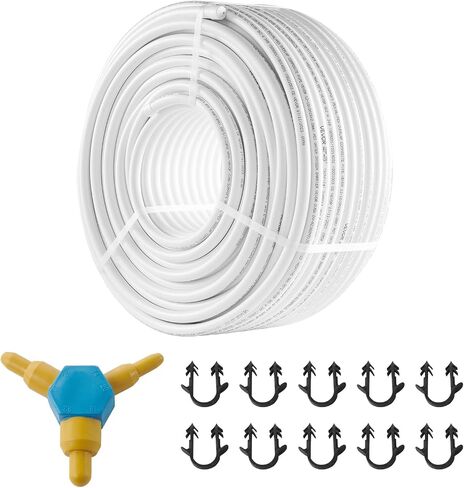 VEVOR PEX-AL-PEX Tube, 82ft, 5/8'' Diameter Aluminum-Plastic Composite Pipe Oxygen Barrier Radiant Floor PEX Pipe, 0.08'' Thickness Radiant Heat Floor Plumbing 25M Inner Aluminum Layer PEX Tubing Pipe in Saudi Arabia