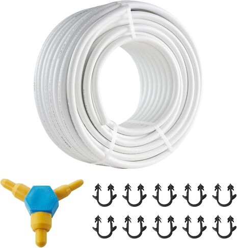 VEVOR PEX-AL-PEX Tube, 82ft, 5/8'' Diameter Aluminum-Plastic Composite Pipe Oxygen Barrier Radiant Floor PEX Pipe, 0.08'' Thickness Radiant Heat Floor Plumbing 25M Inner Aluminum Layer PEX Tubing Pipe in Saudi Arabia