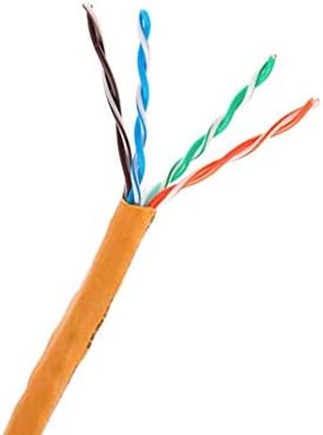1000ft White Cat5e Riser UTP Solid Copper 24AWG 350MHz High Speed LAN Network Ethernet Wire Internet Patch Cable UL ETL CMR in Saudi Arabia