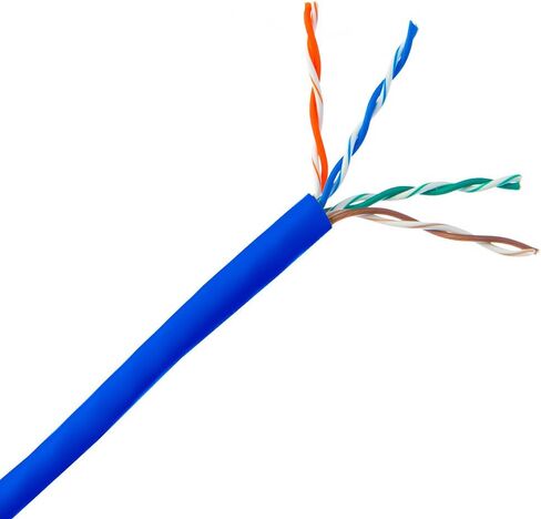 1000ft White Cat5e Riser UTP Solid Copper 24AWG 350MHz High Speed LAN Network Ethernet Wire Internet Patch Cable UL ETL CMR in Saudi Arabia