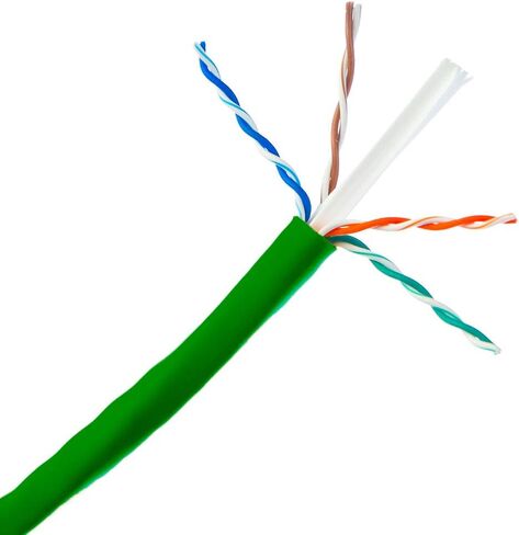 1000ft White Cat5e Riser UTP Solid Copper 24AWG 350MHz High Speed LAN Network Ethernet Wire Internet Patch Cable UL ETL CMR in Saudi Arabia