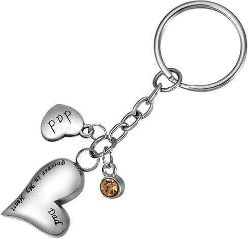 Mom Always in My Heart Cremation Jewelry Ash Memorial Keepsake Urn Pendant Keychain in Kuwait