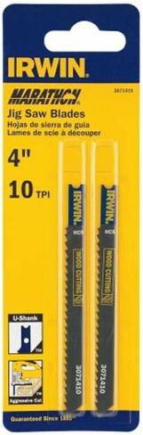 Irwin Tools IRWIN 3071410 U Shank 4" 10 TPI Carbon Milled Jig Saw Blade in Saudi Arabia
