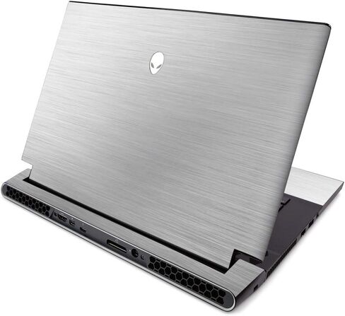 MightySkins Skin for Alienware M15 R2 (2019) - Cold Steel | Protective, Durable, and Unique Vinyl Decal Wrap Cover | Easy to Apply, Remove, and Change Styles | Made in The USA (ALWM15R219-Cold Steel) in Saudi Arabia