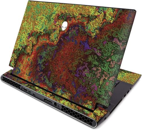 MightySkins Skin for Alienware M15 R2 (2019) - Cold Steel | Protective, Durable, and Unique Vinyl Decal Wrap Cover | Easy to Apply, Remove, and Change Styles | Made in The USA (ALWM15R219-Cold Steel) in Saudi Arabia