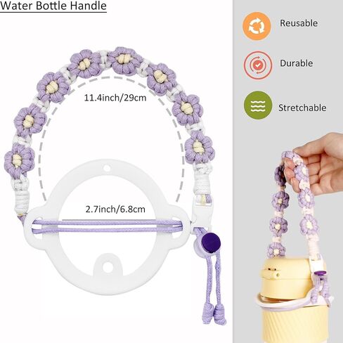 BIHRTC Water Bottle Handle Sling Holder Lanyard Water Bottle Handle Holder Accessories for Wide Mouth Bottles in Saudi Arabia