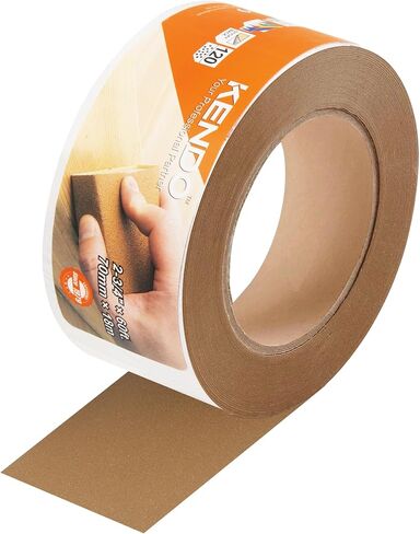 KENDO 320 Grit Sandpaper Roll, 2-3/4" Wide 20 Yard Longboard Self Adhesive PSA Stickyback Sand Paper for Automotive, Hand Sanding Blocks, Woodworking, Metal, Plastic in Kuwait