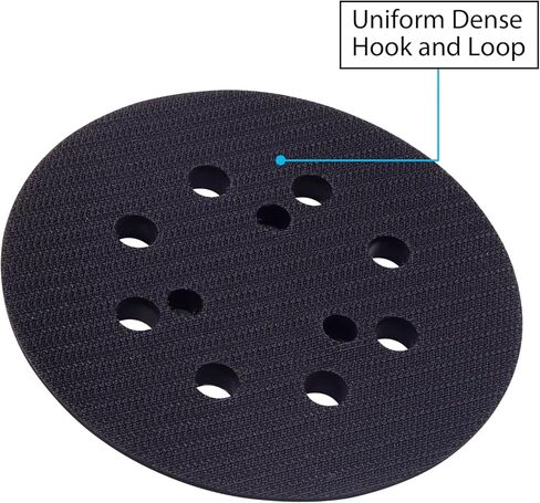 5" Sander Replacement Pad for Makita, 5 Inch 8 Hole Hook and Loop Sander Pads for Makita BO5010, BO5030K, BO5031K Compatible with DeWalt D26451,D26453,DW420, Porter Cable 382 (2 Pack) in Saudi Arabia