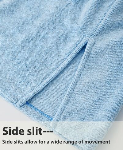 MissShorthair Hooded Towel Robe for Kid, Zipper Beach Cover Up, Swim Changing Robe for Boy, Girls Bath Towelling Poncho in Saudi Arabia