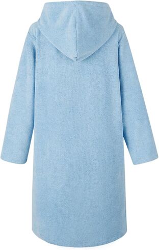 MissShorthair Hooded Towel Robe for Kid, Zipper Beach Cover Up, Swim Changing Robe for Boy, Girls Bath Towelling Poncho in Saudi Arabia