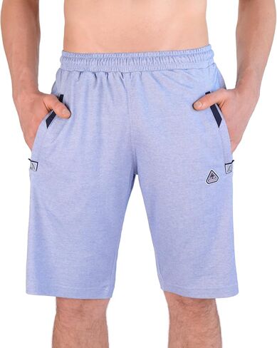 SCR Men's Tall Athletic Shorts 11" Inseam - Mens Lounge Shorts for Tall, Big and Tall Men - with Zipper Pockets in Saudi Arabia