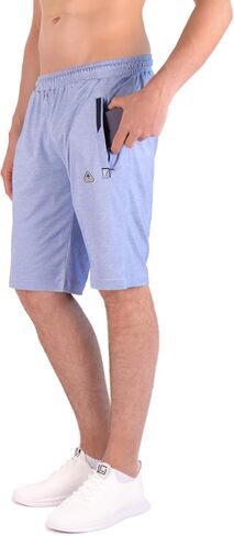 SCR Men's Tall Athletic Shorts 11" Inseam - Mens Lounge Shorts for Tall, Big and Tall Men - with Zipper Pockets in Saudi Arabia