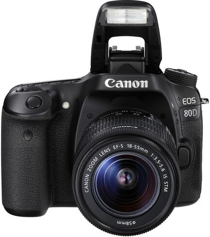 Canon EOS 80D DSLR Camera with 18-55mm Lens (1263C005) + EF-S 55-250mm Lens + 64GB Memory Card + Case + Corel Photo Software + 2 x LPE6 Battery + External Charger + Card Reader + More (Renewed) in Saudi Arabia