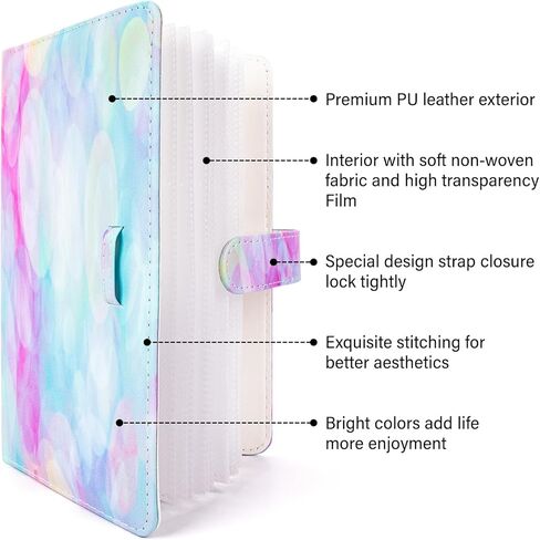Mini Photo Album for 2x3-Inch Film - 96 Pockets Photo Album for Fujifilm Instax Mini 12/11/9/8/7S/40/90/EVO Instant Camera & Mini Link 2 Printer in Kuwait