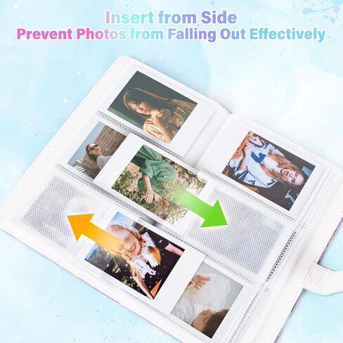 Mini Photo Album for 2x3-Inch Film - 96 Pockets Photo Album for Fujifilm Instax Mini 12/11/9/8/7S/40/90/EVO Instant Camera & Mini Link 2 Printer in Kuwait