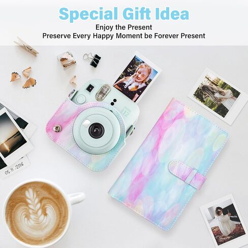 Mini Photo Album for 2x3-Inch Film - 96 Pockets Photo Album for Fujifilm Instax Mini 12/11/9/8/7S/40/90/EVO Instant Camera & Mini Link 2 Printer in Kuwait