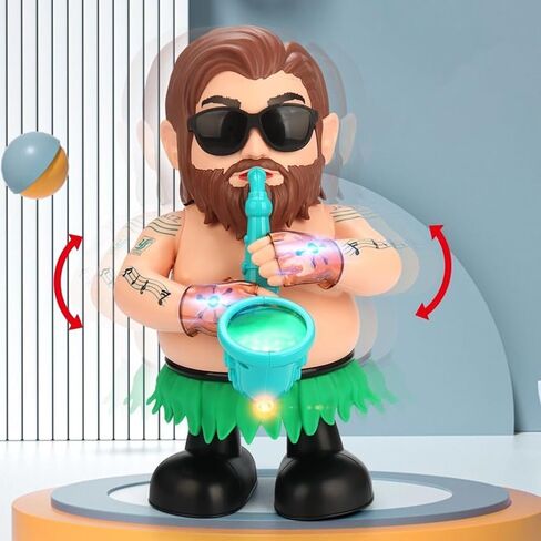 Electric Dancing Saxophone Toy Swinging Walking Music Cool Lights Lovely Shape Electric Toy Babies 1pc in Saudi Arabia
