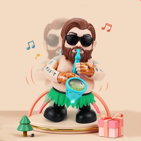 Electric Dancing Saxophone Toy Swinging Walking Music Cool Lights Lovely Shape Electric Toy Babies 1pc in Saudi Arabia