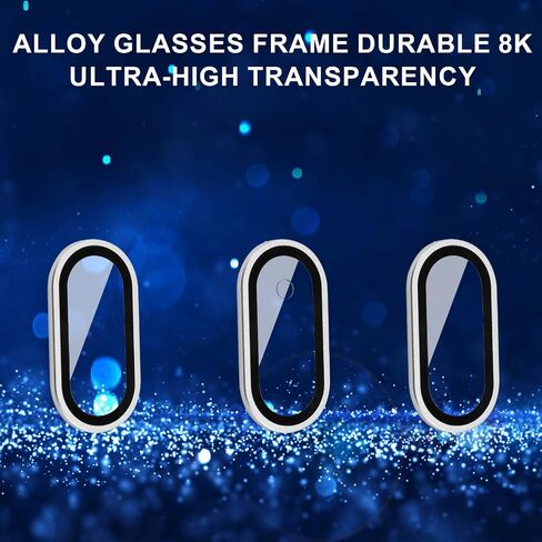 3pcs Camera Lens Protector, Lens Protector for Meta Quest 3 High Transparency Tempered Glass Anti-Scratch Camera Lens Protector (Silver) in Saudi Arabia