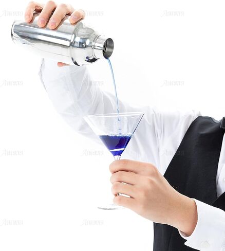 AUEAR, 12 oz/350ml Stainless Steel Cocktail Shaker Bottle Martini Shaker Drink Shaker with Built-in Strainer for Home Bar in Saudi Arabia