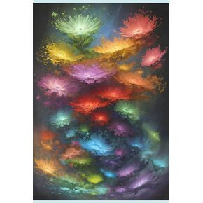 Fantasia floreale: Blocco per schizzi A4 con copertina rigida - Fantasia floreale (Italian Edition)