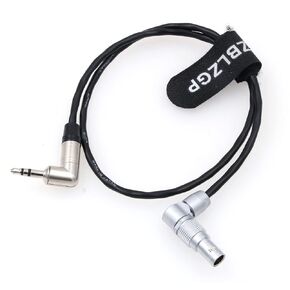 Timecode Input Cable for RED Komodo 6K Camera Tentacle Sync 3.5mm TRS to Rotatable EXT 9 Pin Male