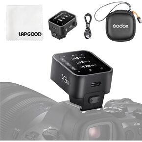 Godox X3-N TTL Wireless Flash Trigger Compatible for Nikon Camera, OLED Touchscreen Flash Transmitter,Built-in Lithium Battery Support Quick Charge(Godox X2T-N/Xpro-N/XProII-N Upgrade Version)