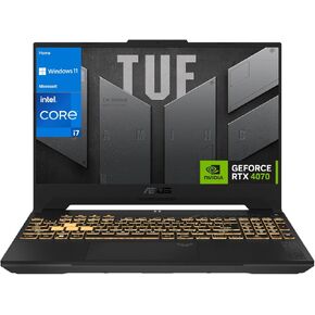 ASUS TUF 15.6 i7 RTX 4070 Gaming Laptop, 15.6" FHD 144Hz Display, Intel Core i7-13620H (Beats Intel i9-12900), NVIDIA GeForce RTX 4070, 16GB DDR5 RAM, 1TB SSD, RGB Backlit KB, Windows 11 Home
