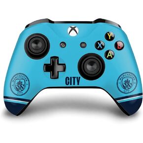 Head Case Designs Officially Licensed Manchester City Man City FC 2022/23 Home Kit Logo Art Vinyl Sticker Gaming Skin Decal Cover Compatible With Xbox One S/X Controller