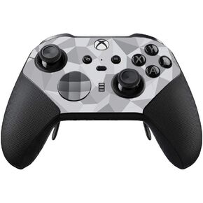MightySkins Skin Compatible With XBOX Elite Series 2 Controller - Gray Polygon | Protective, Durable, and Unique Vinyl Decal wrap cover | Easy To Apply, Remove, and Change Styles | Made in the USA