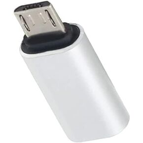 White Type C to Micro USB Adapter Male to Female Converter USB C to Micro USB OTG Adapter for Android Phone Charging Data Transfer Cables and Adapters