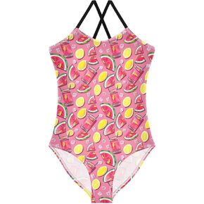 Girls One Piece Swimsuits Beach Swimwear Sport Teens Bathing Suits,Cute Little Lion 3T