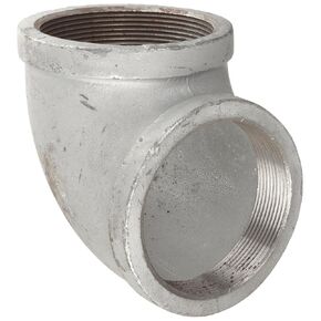 Anvil 8700124301, Malleable Iron Pipe Fitting, 90 Degree Elbow, 1-1/4" NPT Female, Galvanized Finish