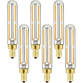 Leools LED Bulb Dimmable 6W Equal Soft White 3000K T6 T6.5 E12 Candelabra Bulb 60 watt for Chandeliers,Ceiling Fan,Pendant,Wall sconces AC120V 600LM e12 Light Bulb 6Pack