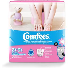 Comfees Girl Training Pants - Size 2T-3T