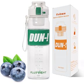 Sports Water Bottles, 29 oz Water Bottle With Funnel, Leak-Proof Tritan BPA-Free, Wide Mouth with Carrying Strap for Women Men Gym Fitness Outdoor (Blue)