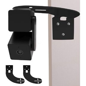 حامل كاميرا زاوية Uogw مكون من قطعتين لكاميرا Wyze Cam Pan V3/Wyze Cam V4، أقصى تغطية 270 درجة على جانبي المنزل، مما يقلل من البقع العمياء، دعامة تثبيت على الحائط بزاوية ممتدة لكاميرا Wyze Cam-أسود in Kuwait