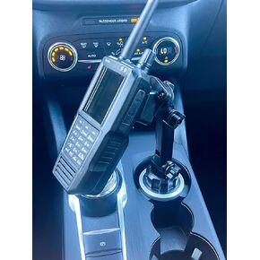 Cup Holder Mount for Uniden SDS100 BCD436HP with Locking face Plate