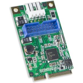 بطاقة Syba 19-Pin USB 3.0 Header Mini PCI-Express مع كابل USB 3.0 أنثى SD-MPE20142 in Kuwait