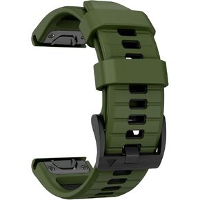 OVERSTEP Compatible with Fenix 7X Bands, 26mm Width Soft Silicone Replacement Strap for Fenix 7X Pro/Fenix 6X/ Fenix 5X/ Fenix 3 Smartwatch