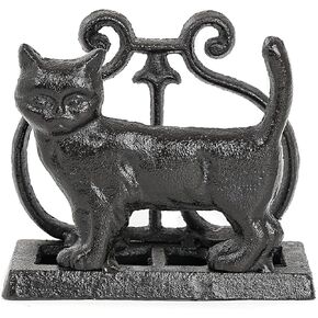 Sungmor Vintage Cast Iron Napkin Holder, Rustic Farmhouse Napkins Holder, Freestanding Table Napkins Stand, Pretty Tableware Decor Paper Napkin Rack, Home Restaurant Dining Table Square Napkin Holder