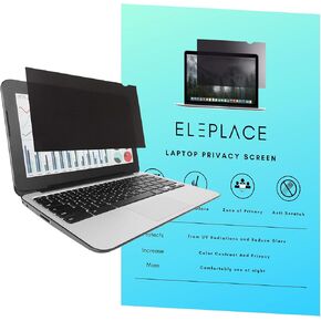 Eleplace 14 Inch Laptop Privacy Filter for Widescreen Display 16:9 Aspect Ratio, Anti Scratch Anti-Glare Laptop Screen Protector