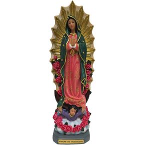 18 Inches Our Lady of Guadalupe Christian Decor Religious Statue Catholic Gift The Pilgrim Sculptures Home Chapel Figurine (18 Inch)