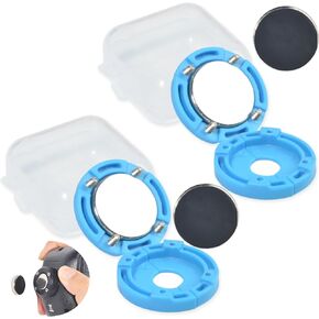 HYS Universal Round Knob Magnet Handheld Shoulder Speaker Microphone&Mic Hanger Magnet Holder Mount for Motorola Kenwood Icom Remote Speaker Microphone with Round Knob