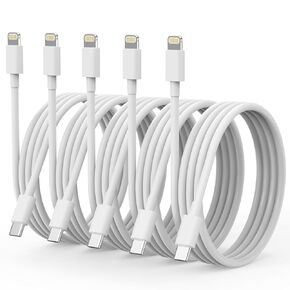 USB C to Cable 5 Pack 6FT Phone Fast Charger Fast Charging Type c to Cable for Phone 14 13 12 11 Pro Max Xr Xs 8 and More