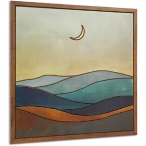 Putuo Decor Boho Wooden Wall Decor, Mountain Sun Moon Western Decor Nature Wilderness Wall Art, Rustic Cabin Decor Adventure Farmhouse Wall Decor for Living Room Bedroom (Sun)